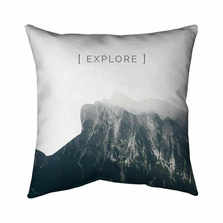 BEGIN HOME DECOR 26 x 26 in. Explore-Double Sided Print Indoor Pillow 5541-2626-QU25-1